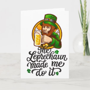 Carte Le Leprechaun m'a fait faire ça