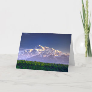 Carte Le lever de soleil embrasse la chaîne du mont