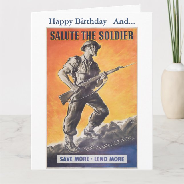 Carte Le Libérateur. Réimpression d'une affiche britanni (Devant)