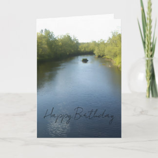 Carte Le long de la rivière Joyeux Anniversaire