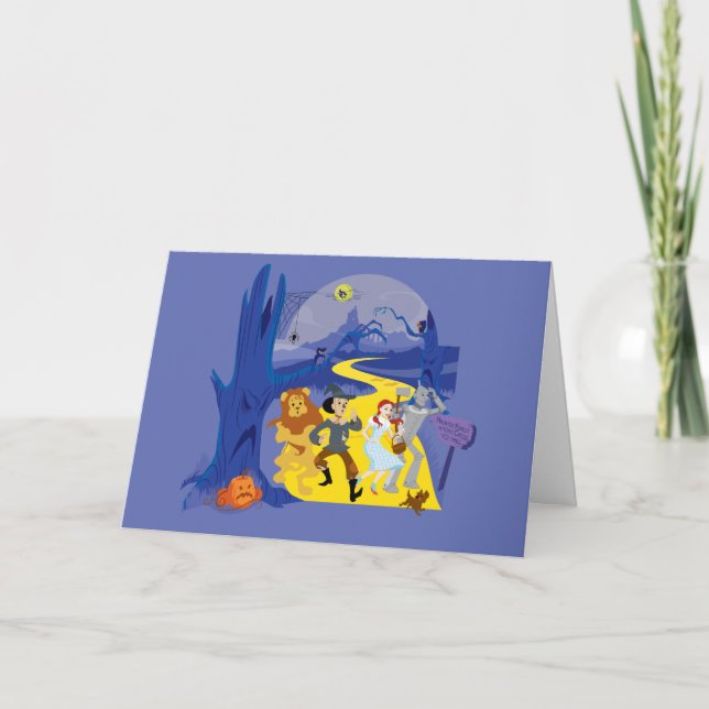 Carte Le Magicien D'Oz™ | Halloween Forêt Ensorcelée (Devant)
