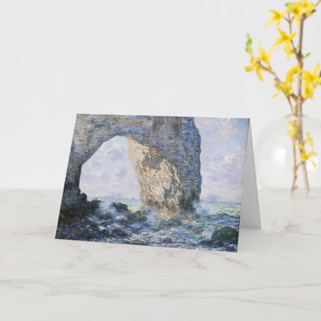 Carte Le Manneporte de Claude Monet (Fleur jaune)