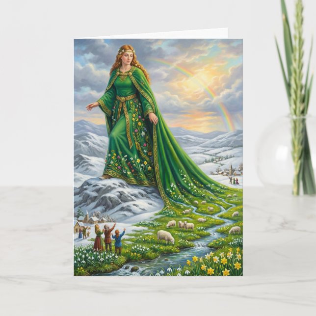 Carte Le Manteau de Brigitte (Apporter le Printemps) (Devant)