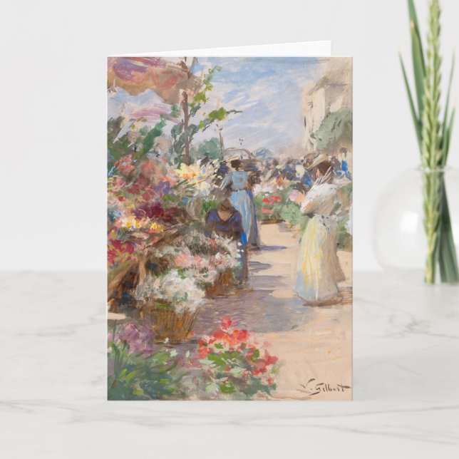 Carte Le marché aux fleurs | Victor Gabriel Gilbert (Devant)