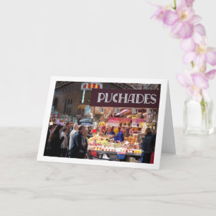 Carte Le marché central de Valence, Espagne