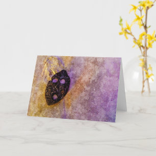 Carte Le masque de la nature sur la plage