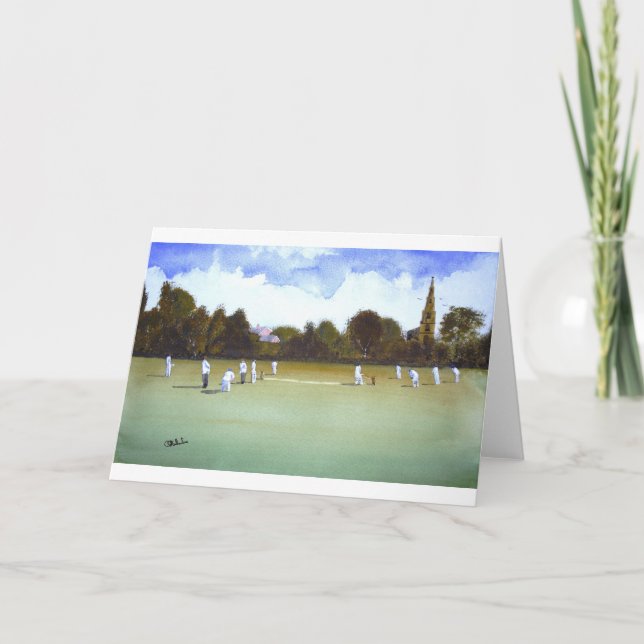 Carte Le match de cricket (Devant)
