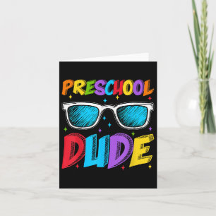 Carte Le Mec De L'École Préscolaire Sungles Premier Jour