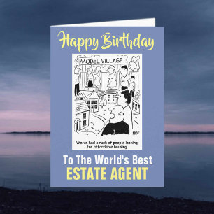 Carte Le meilleur agent immobilier du monde - Joyeux ann