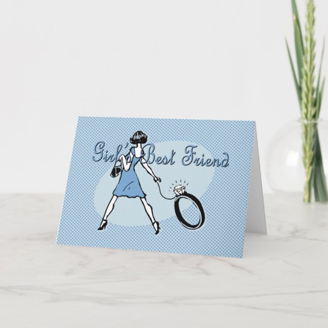 Carte Le meilleur ami de la fille (Devant)