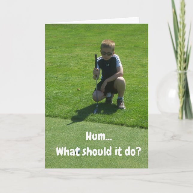 CARTE LE "MEILLEUR ANNIVERSAIRE JAMAIS" À MON GOLFEUR PR (Devant)