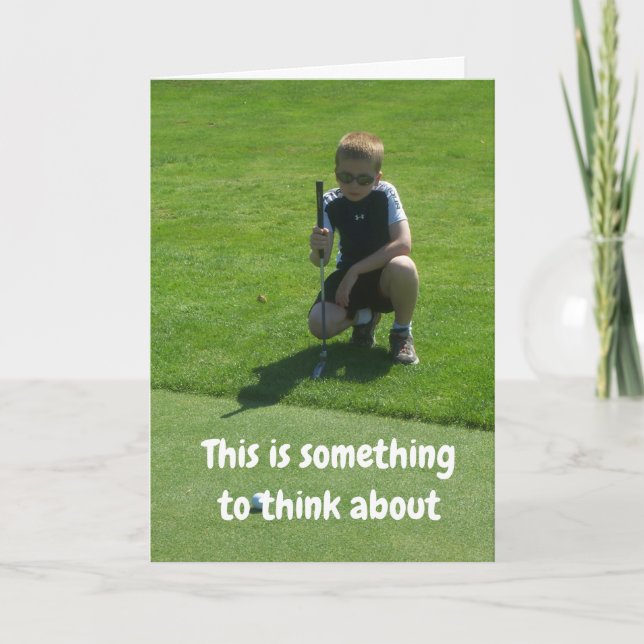 CARTE LE MEILLEUR ANNIVERSAIRE JAMAIS À MON GOLFEUR PRÉF (Devant)