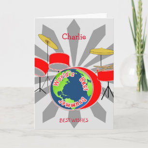 Carte Le meilleur batteur des mondes personnalisé