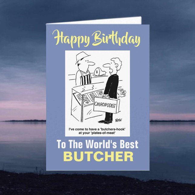 Carte Le meilleur boucher du monde (Créateur téléchargé)
