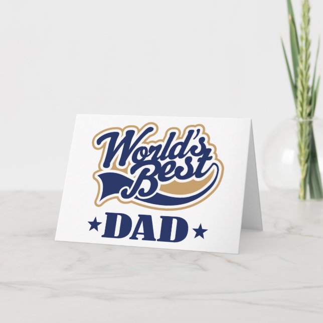 Carte Le meilleur cadeau du papa du monde frais (Devant)