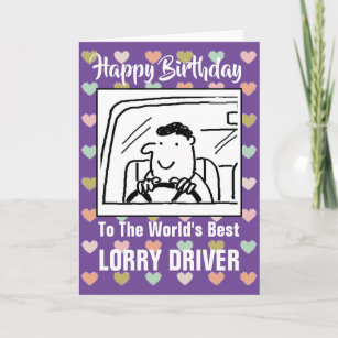 Carte Le meilleur conducteur de camion au monde - Joyeux
