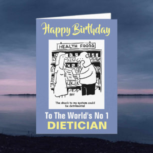Carte Le Meilleur Diététiste du Monde - Joyeux Anniversa