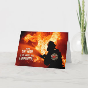 Carte Le meilleur éclair de pompier du monde pour votre 