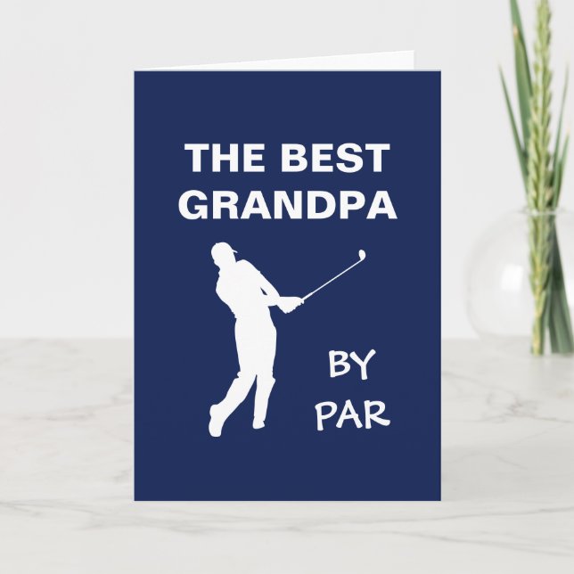 Carte Le Meilleur Grand-Père Par Golf Grand-Père Golfeur (Devant)