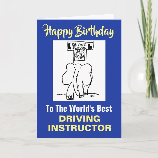 Carte Le meilleur instructeur de conduite du monde (Devant)