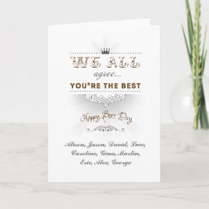 Carte Le meilleur jour de la fête du patron