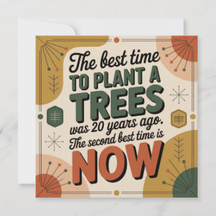Carte Le Meilleur Moment Pour Planter Un Arbre Était Il 