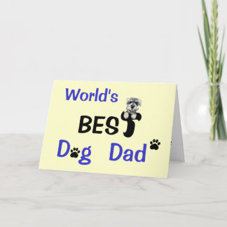 Carte Le meilleur papa de chien