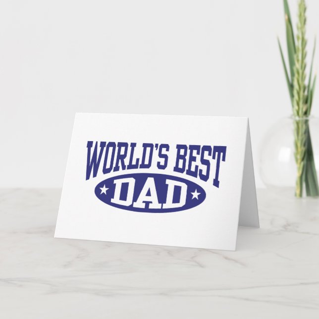 Carte Le meilleur papa du monde (Devant)