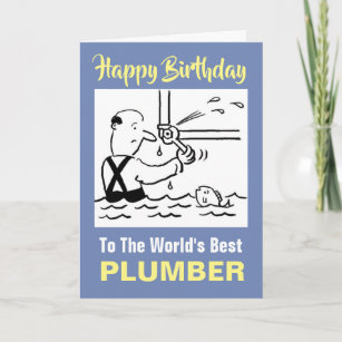 Cartes Plombiers D Anniversaire Zazzle Fr