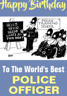 Cartes Policier D Anniversaire Zazzle Fr