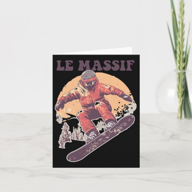 Carte Le Mif Canada Retro Snowboard (Devant)