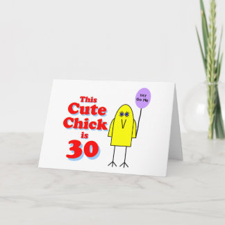Carte Le mignon poussin a 30 ans !