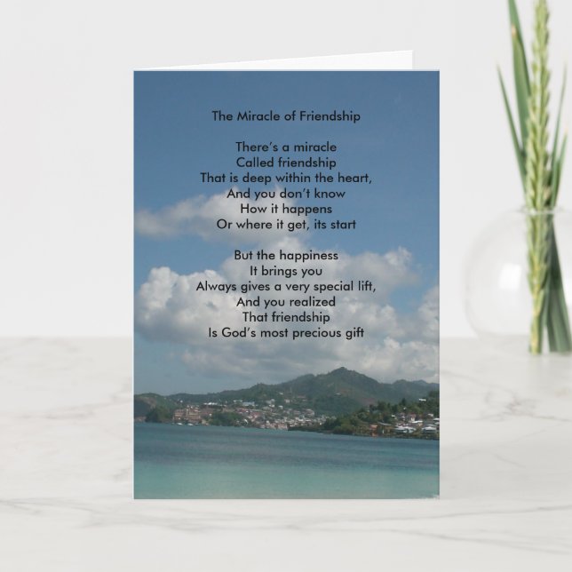 Carte Le miracle de l'amitié (Devant)