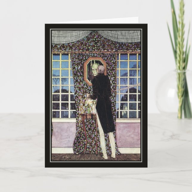 Carte Le miroir de Kay Nielsen Halloween (Devant)