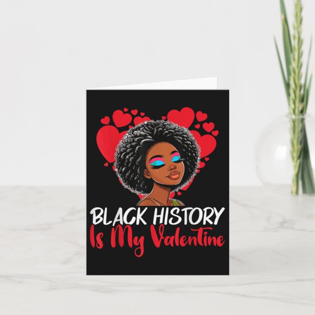 Carte Le Mois de l'Histoire des Noirs est mon Valentin M (Devant)