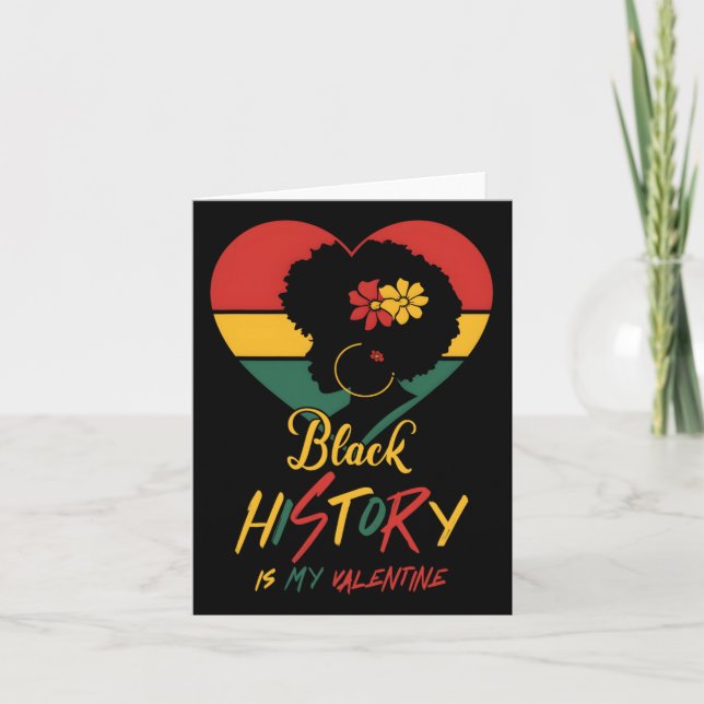 Carte Le Mois de l'Histoire Noire est ma Saint-Valentin  (Devant)