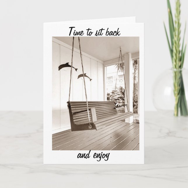 CARTE LE MOMENT DE SE DÉTENDRE/PROFITER DE VOTRE *NOUVEL (Devant)