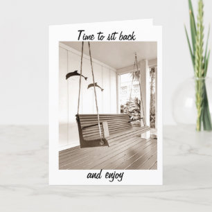 CARTE LE MOMENT DE SE REPOSER/APPRÉCIER VOTRE *NOUVELLE 