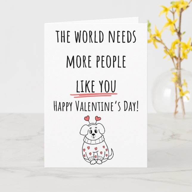 Carte Le Monde a Besoin de Plus de Gens Valentine Plié (Fleur jaune)