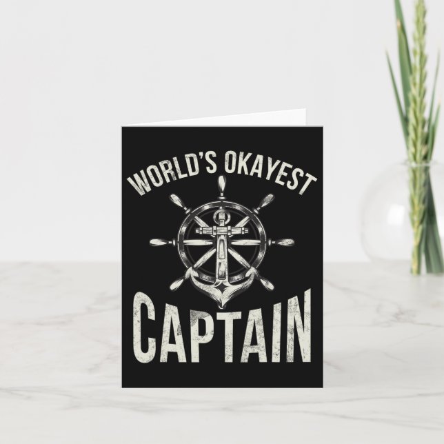 Carte Le monde de la navigation Okayest Capitaine (Devant)