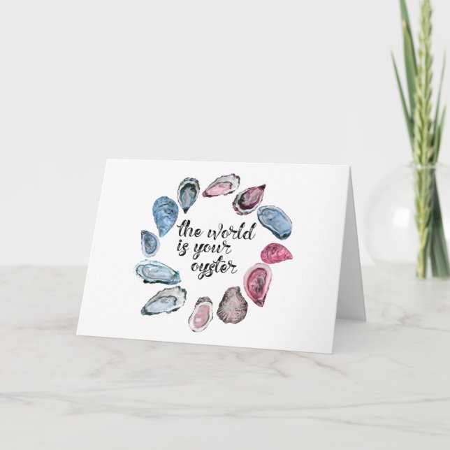 Carte Le monde est votre huître (Devant)