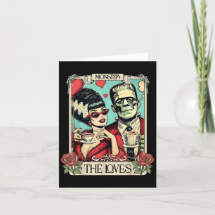 Carte Le monstre Frankenstein et la mariée les amants Ta