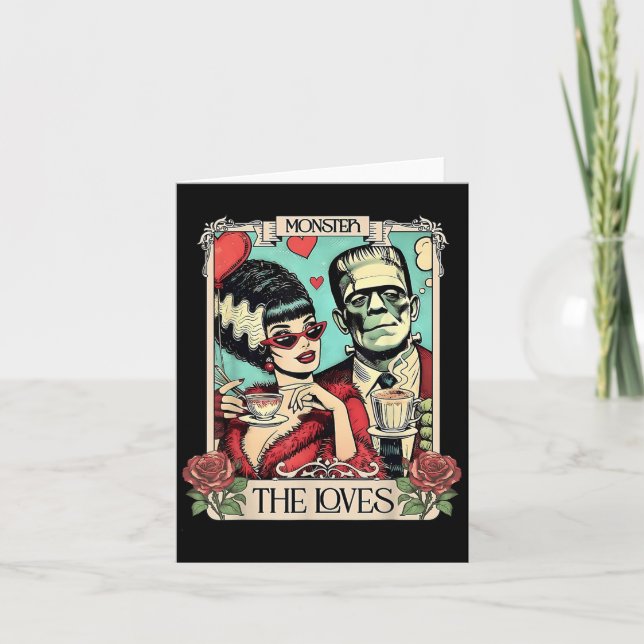 Carte Le monstre Frankenstein et la mariée les amants Ta (Devant)