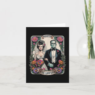 Carte Le monstre Frankenstein et la mariée les amants Ta