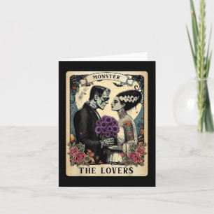 Carte Le monstre Frankenstein et la mariée les amants Ta