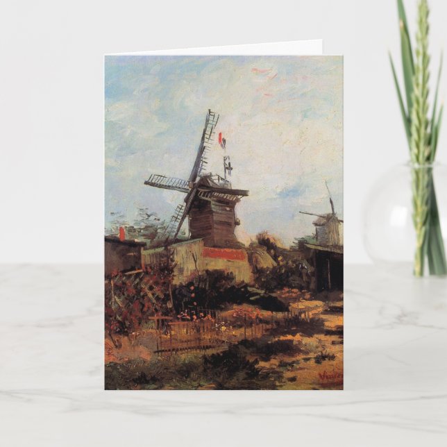 Carte Le Moulin de Blute Fin par Vincent van Gogh (Devant)