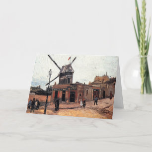 Carte Le Moulin de la Galette par Vincent van Gogh