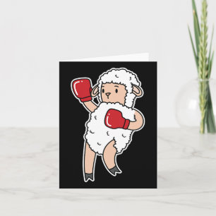 Carte Le mouton fait la boxe