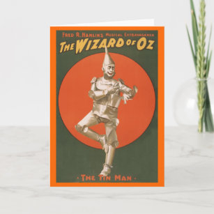 Carte Le musical de magicien d'Oz - l'homme de bidon