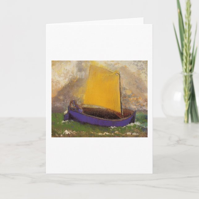 Carte Le mystérieux bateau - Odilon Redon (Devant)